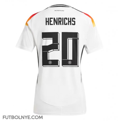 Camiseta Alemania Benjamin Henrichs #20 Primera Equipación para mujer Eurocopa 2024 manga corta